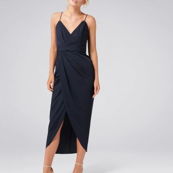 Ever New // Drape Maxi Dress, Size 4 - Picture 1 of 5